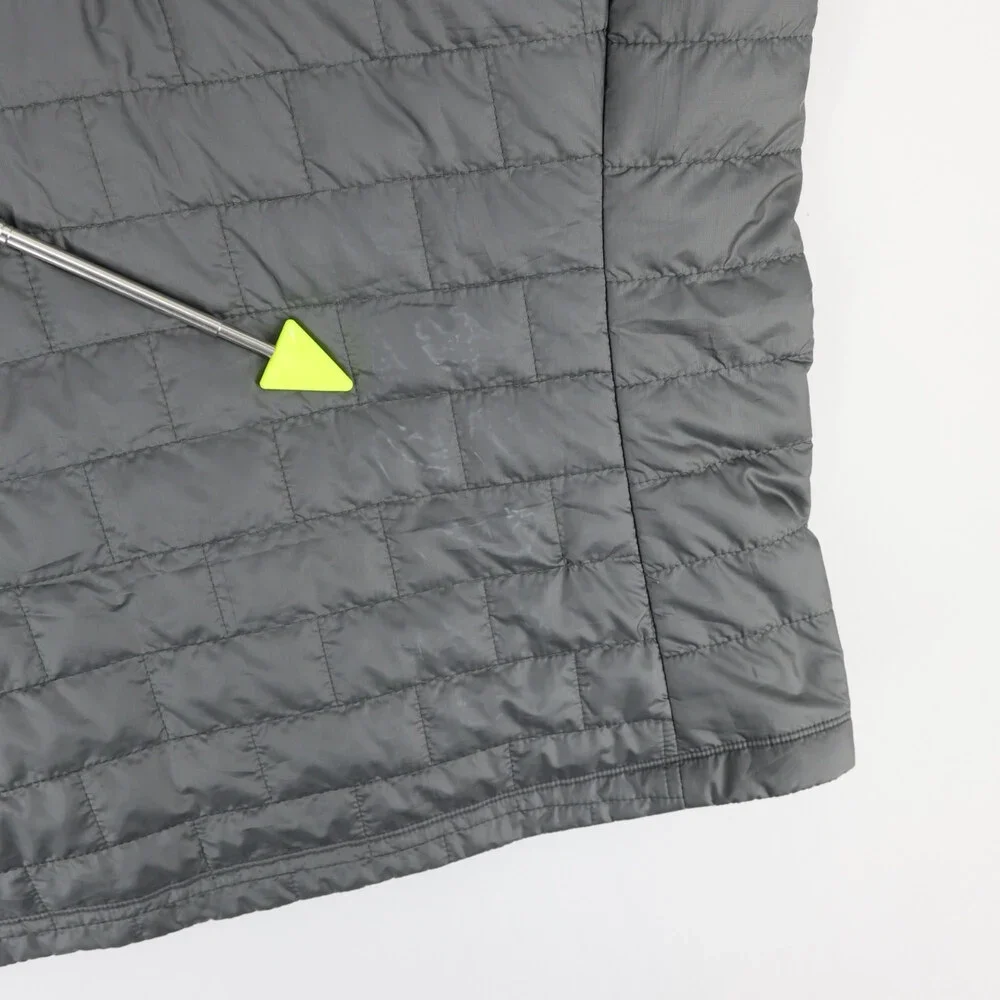 Patagonia Nano Puff Vest Mens XXL Gray Full Zip Primaloft Quilted Puffer